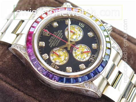 rolex cosmograph daytona rainbow replica|rolex daytona rainbow 2022 price.